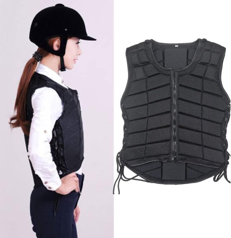 klarako Equestrian Vest,Horse Riding Training Waistcoat Body Safety Protector Gear for Unisex Adults Boys Girls Children - Image 5