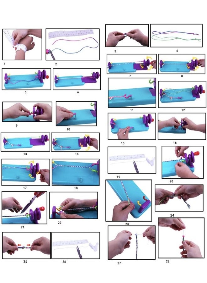richtots Premium 2 in 1 Wrist Twist Bracelet Maker and Braiding Kit for Girls Kids - Image 5