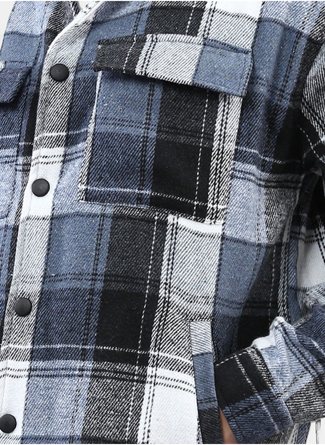 RAVIN Snap Buttoned Plaids Heavy Winter Shirt  - Image 4