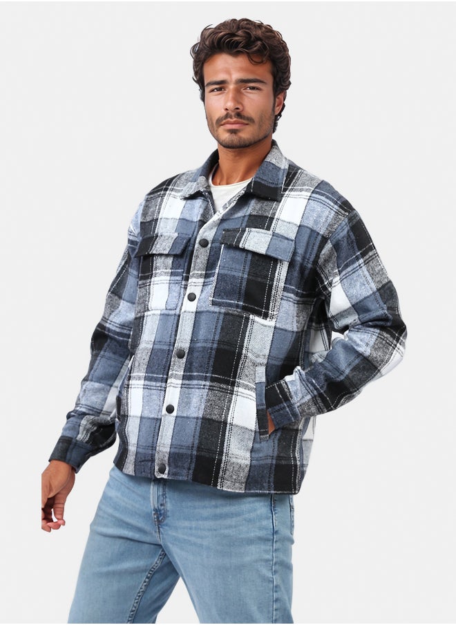 RAVIN Snap Buttoned Plaids Heavy Winter Shirt  - Image 2