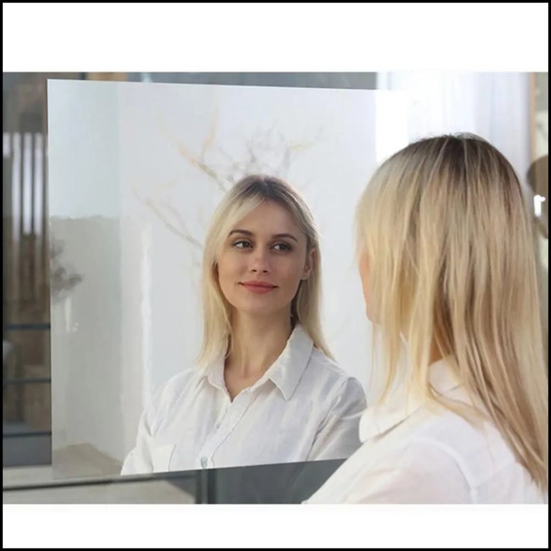 Soft mirror full-length mirror, mirror surface wall sticker, waterproof and oil-proof, mirror background decoration, multiple specifications, self-adhesive mirror wall sticker - Image 4