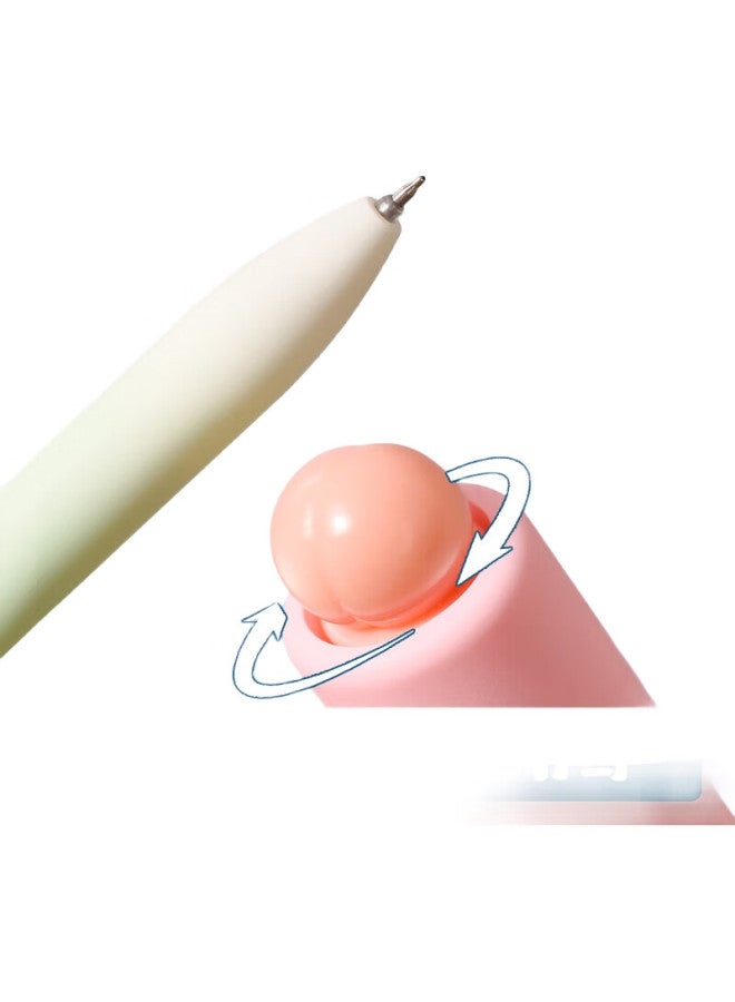 Lopet Scented Gel Pen, Quick-Drying, High-Quality, Exam Pen For Students, 0.5Mm Black Pen, Smooth Writing For Middle School Students, Black Ink Pen, Ballpoint Pen, Mint And Sweet Orange Flavor, 2 Pens, Lt-1389 - Image 3