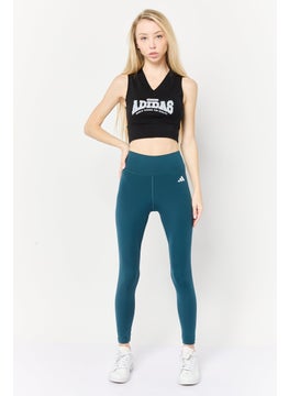 Adidas Women Sportswear Fit Training Leggings, Dark Green  - Image 4