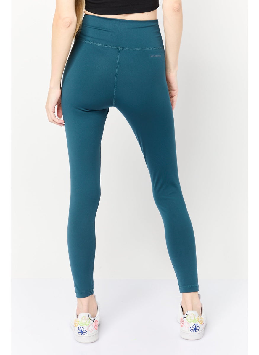 Adidas Women Sportswear Fit Training Leggings, Dark Green  - Image 2