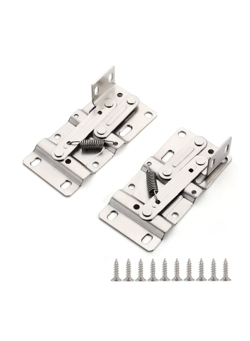 2 Pack Tip Out Tray Hinges, Scissor Hinges for Kitchen Sink or Bathroom Cabinet Organizer, Sink Front Drawer, Compatible Both Face Frame and Frameless - Image 1