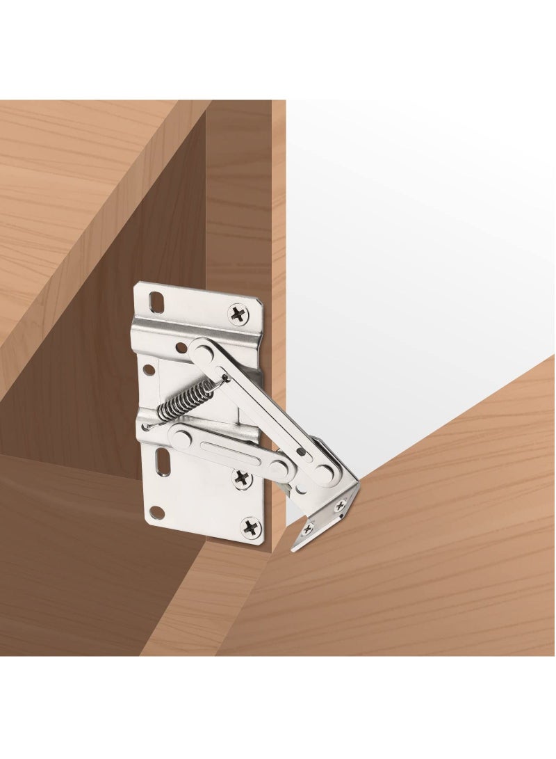 2 Pack Tip Out Tray Hinges, Scissor Hinges for Kitchen Sink or Bathroom Cabinet Organizer, Sink Front Drawer, Compatible Both Face Frame and Frameless - Image 2