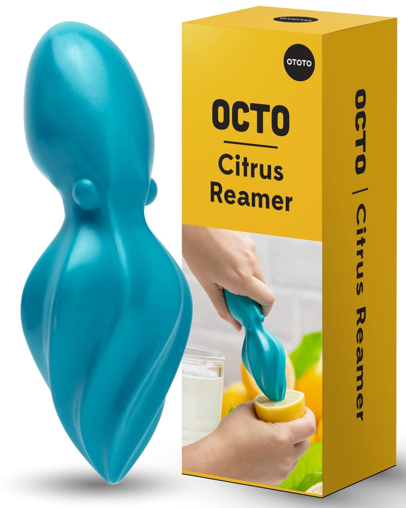 OTOTO OCTO Lemon Juicer Hand - Easy to Hold Lemon Squeezer Manual for Lemon, Lime, Oranges - BPA Free, Dishwasher Safe Citrus Juicer Hand Press Manual - Fun Kitchen Gadgets & Tools - Image 1