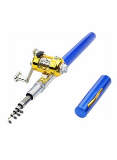 Fishing Rod, Portable Mini Telescopic Pen Fish Rod Aluminum Alloy Pocket Fishing Rod Pole and Reel Combo Pen Shape Folded Fishing Rod with Reel Wheel for Outdoor River Lake Fishing, Blue - pzsku/ZFC4DE21EF655F042E156Z/45/_/1717463861/dfb9e7de-dd4c-42ad-8639-61dc198b10cf