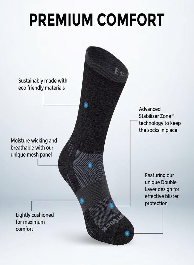 Wrightsock Escape Crew Hiking Socks for Men and Women – Cushioned, Eco-Friendly Anti Blister Socks - American Made - Image 2