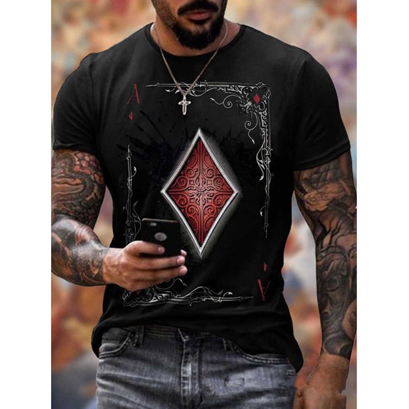 Men'S T-Shirt New 3D Retro Digital Print Men'S And Women'S T-Shirt - Image 1