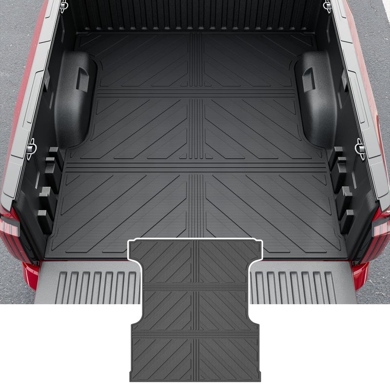 xipoqix Truck Mat Compatible with 2022-2026 Toyota Tundra TPE Material Bed Mat 5.5FT Short Bed TPE Material Cargo Mat Replacement for 2022-2026 Toyota Tundra Accessories (3-Fold 5.5FT Bed Mat) - Image 1