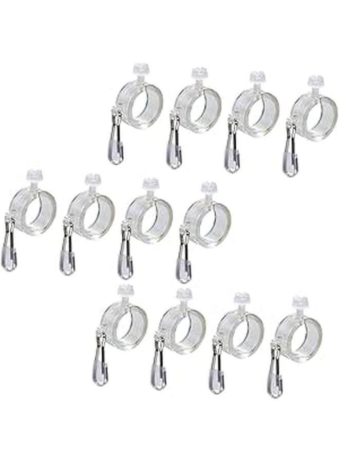 12Pcs Flag Pole Mounting Rings Fasteners Clamps Easy Install Fixing Buckles Outdoor Garden Accessories - Image 1