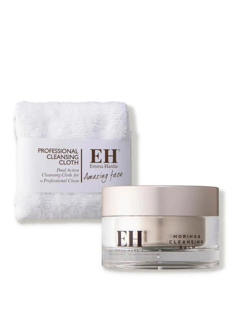 Emma Hardie Moringa Cleansing Balm with Professional Cleansing Cloth 100g