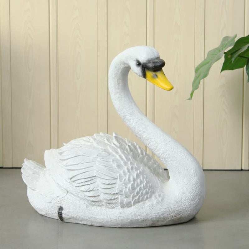 The Decorshed White swan, Big swan for Making Your Garden Beautiful, for Home Decor - Image 1