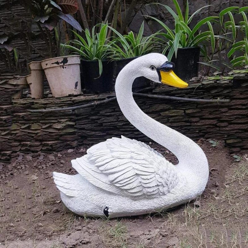 The Decorshed White swan, Big swan for Making Your Garden Beautiful, for Home Decor - Image 2