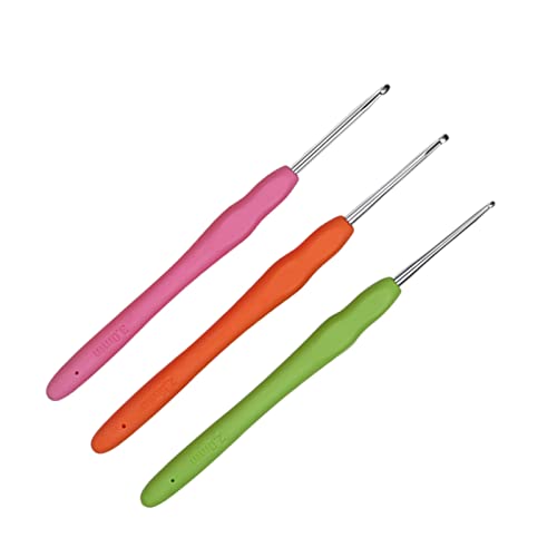 QLRFFLJOY Crochet Hooks 20mm 25mm 30mm Crochet Needles QLRFFLJOY 3 pcs Crochet Hook Set DIY Yarn Weaving Tools for Knitting Gloves Shoes Bags Hats Socks Scarf - Image 1