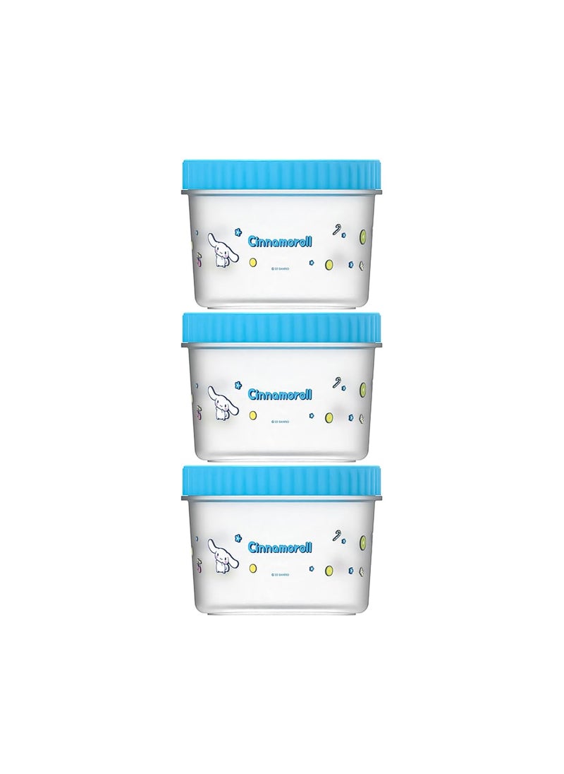 Miniso MINISO Cinnamoroll Interesting Adventure Food Storage Container (3 pcs, 500mL) 