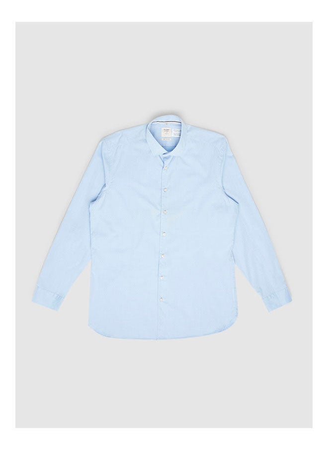 Olymp - Collared Neck Long Sleeve Plain/Basic Shirt - Image 1