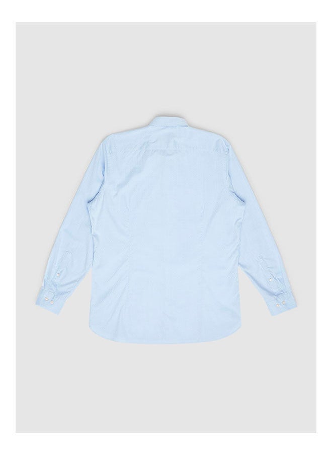 Olymp - Collared Neck Long Sleeve Plain/Basic Shirt - Image 1