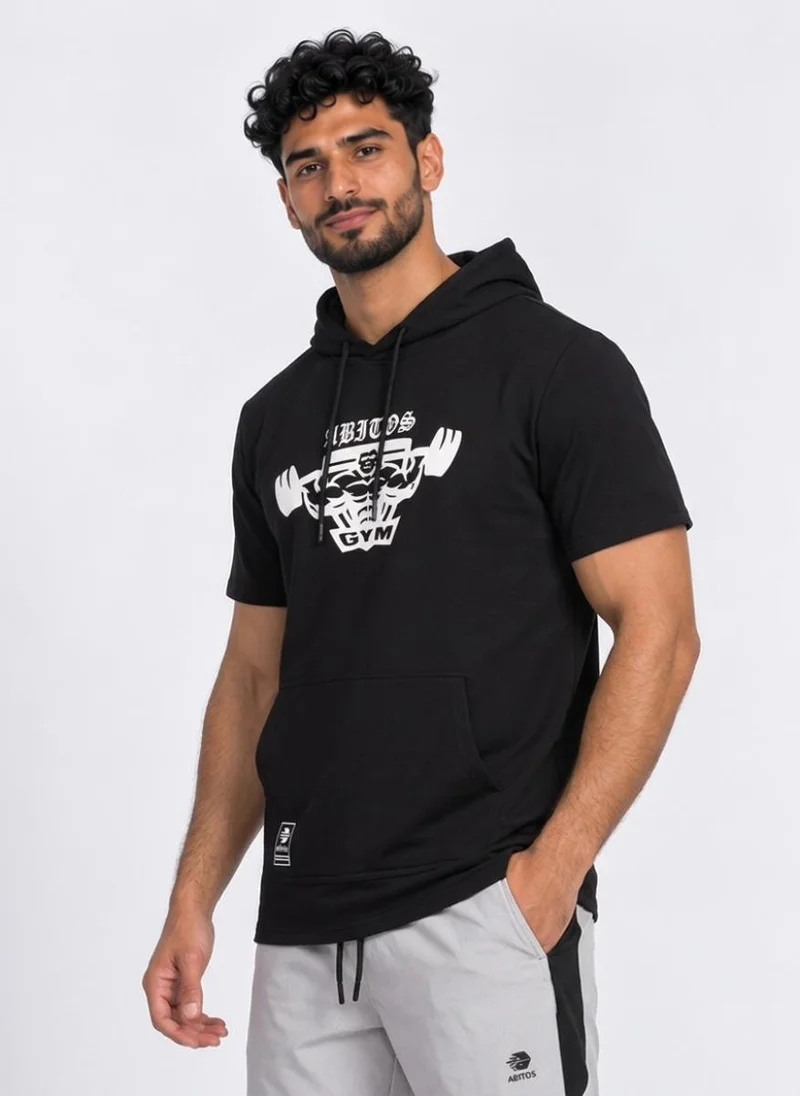 Abitos Off Duty Lifter Short Sleeve Hoodie Blackout