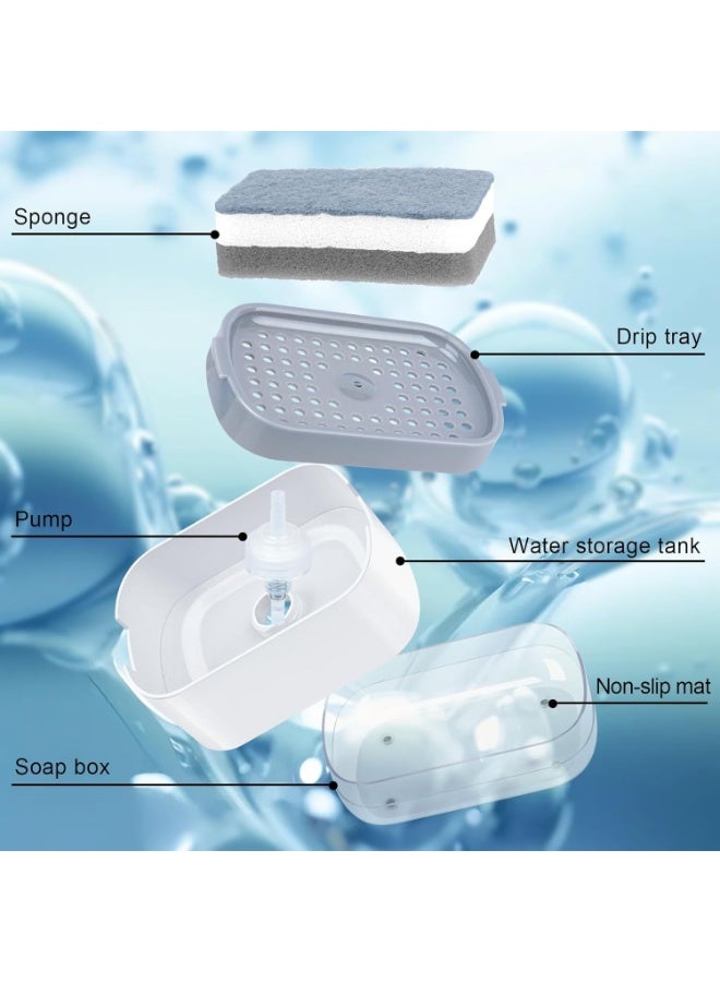 Dish Soap Dispenser with Sponge Holder, Soap Dispenser -031 - Image 4