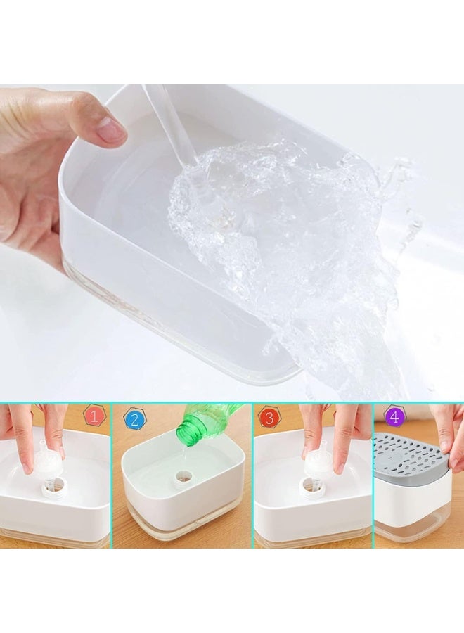 Dish Soap Dispenser with Sponge Holder, Soap Dispenser -031 - Image 2