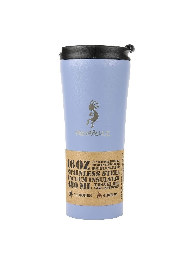 اكوابيلي أكوابيلي C116 كوب حراري معزول بجدار مزدوج للسفر بلون أزرق دينم 480 مل 90082 - Image 2