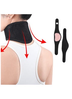Generic Magnetic Neck Brace Self Heating Wrap Thermal Neck Pad Black  - Image 1