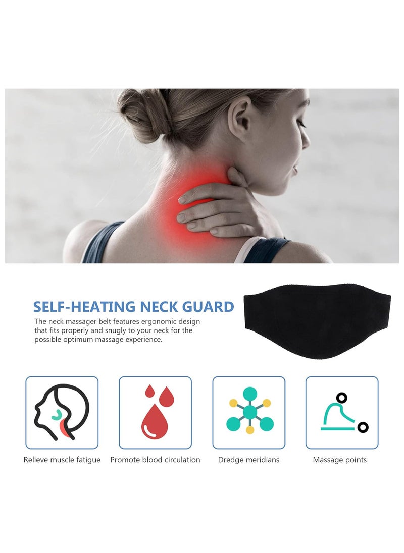 Generic Magnetic Neck Brace Self Heating Wrap Thermal Neck Pad Black  - Image 2