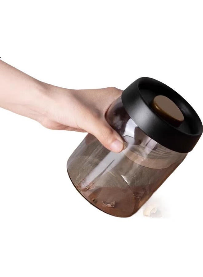 Pakchoice Vacuum-Sealed Food-Grade Storage Container For Tea Leaves And Coffee Beans, Moisture-Proof Glass Jar, Portable Tea Canister - Image 3