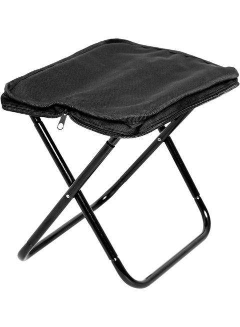Foldable chair with zipper bag, convenient for travel and easy to carry and store.