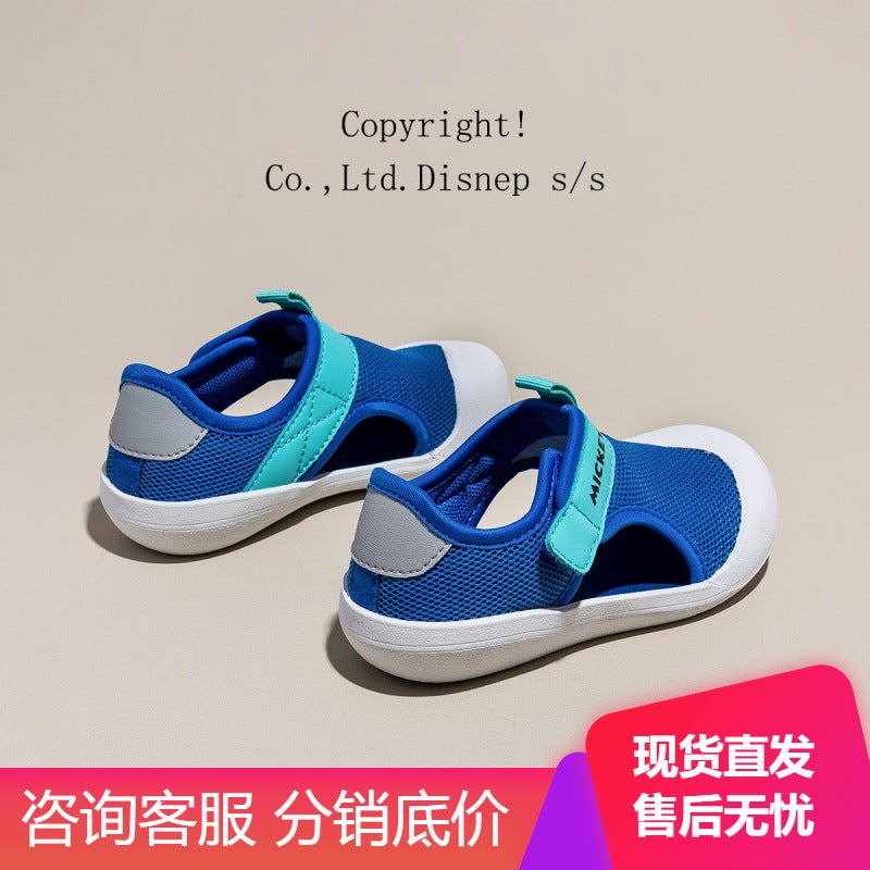 Children'S Mesh Sandals 2024 Girls' Shoes Baotou Sports Shoes Summer Mesh Shoes Boys Breathable Beach Shoes - Image 4