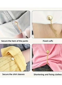 Goolsky 4 Pairs of Multifunctional Magnetic Clothes Clips, Powerful Magnetic Shawl Clips, Multi-purpose Magnetic Brooches Without Needles, Ladies' Clothing Headscarf Brooches Decorative Mixed Colors  - Image 2