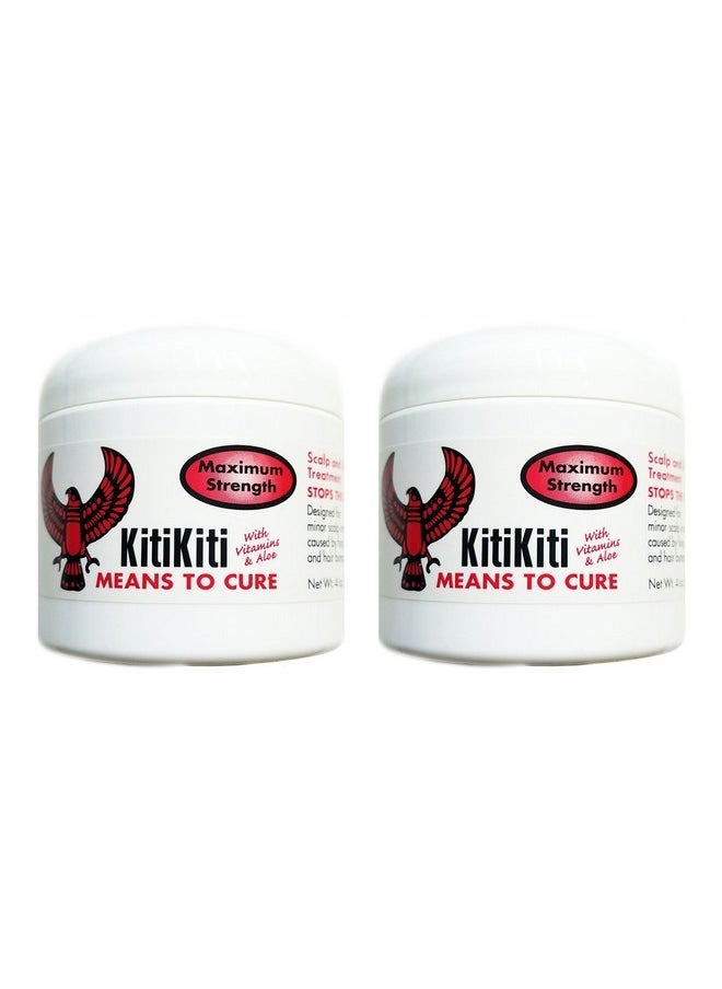 Kitikiti KitiKiti Scalp and Skin Treatment Maximum Strength 4oz Jar (2 Pack) 