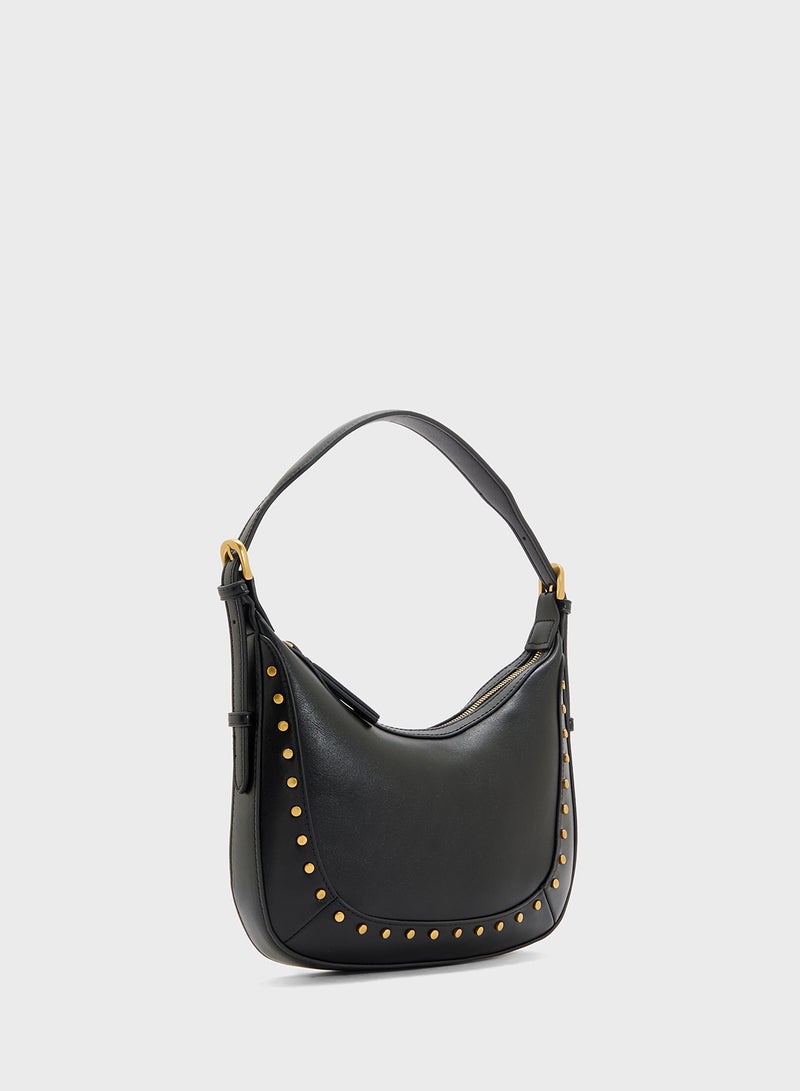MANGO Small Studded Shoulder Bag  - Image 3