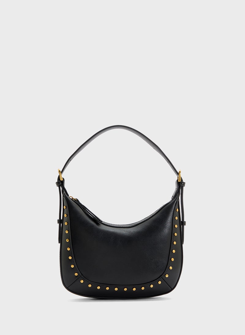 MANGO Small Studded Shoulder Bag  - Image 1