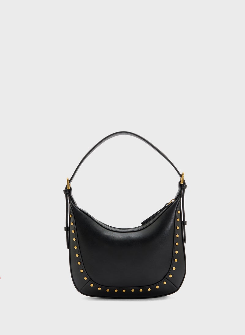 MANGO Small Studded Shoulder Bag  - Image 2