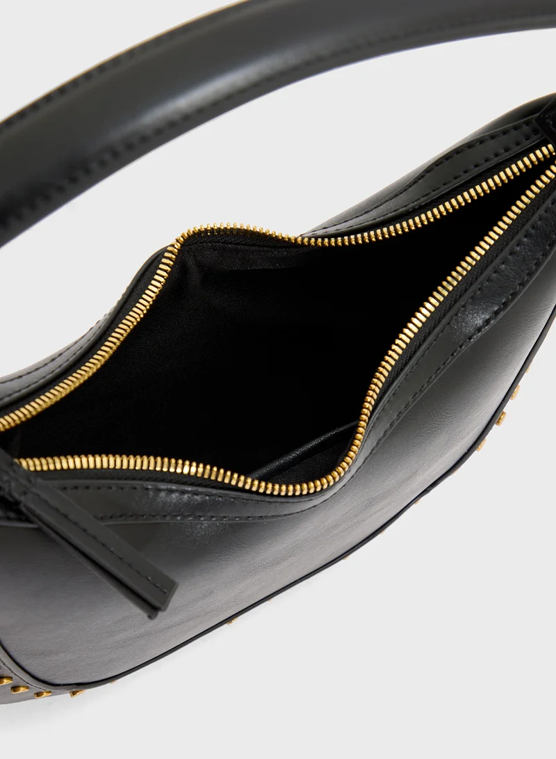MANGO Small Studded Shoulder Bag