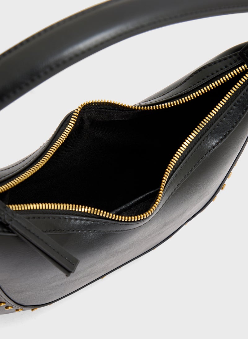 MANGO Small Studded Shoulder Bag  - Image 5