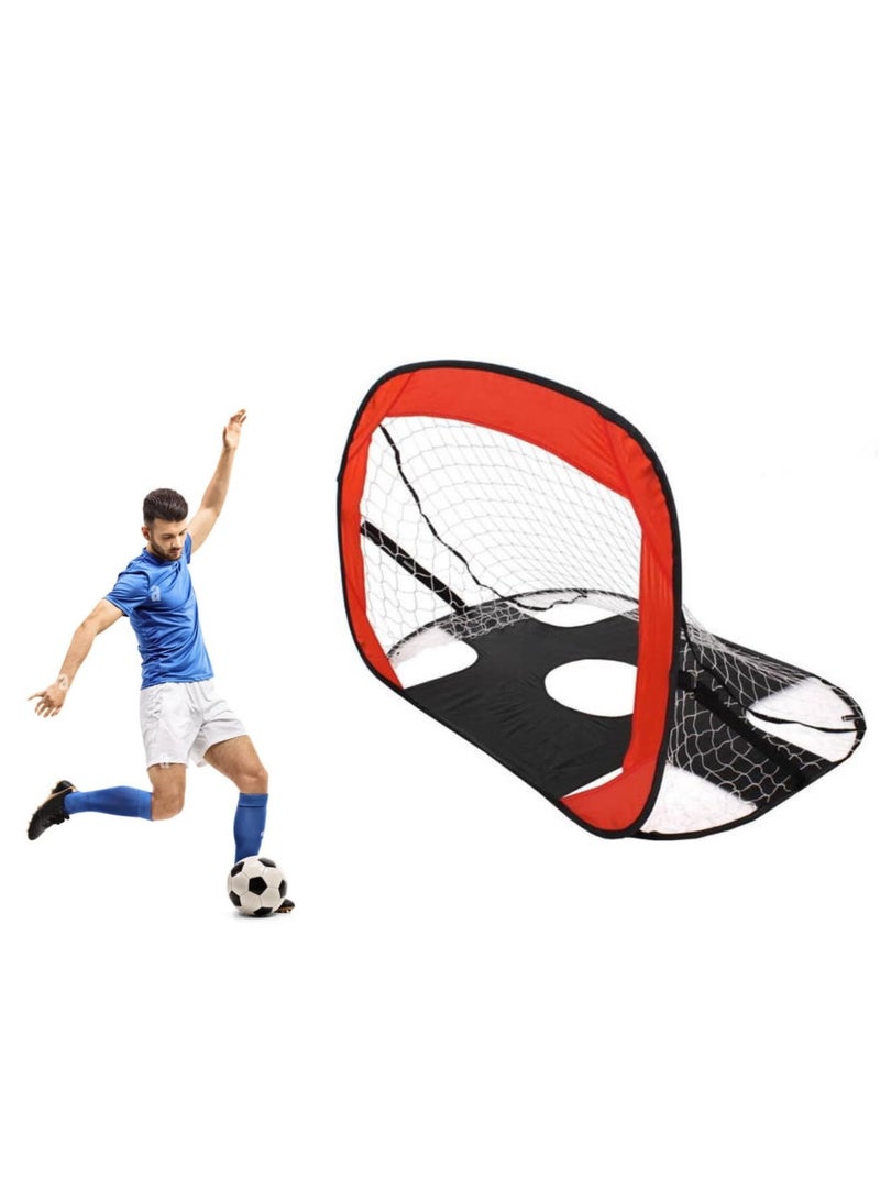 ISHWAZ Football Goal Net Trainer- Football Training Aid for Soccer Skills Development & Improvement  - Image 1