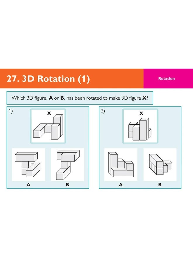 11+ CEM Revision Question Cards: Non-Verbal Reasoning 3D & Spatial - Ages 10-11  - Image 5