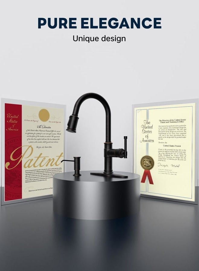 DAYONE Kitchen Faucet with Pull Down Sprayer - Image 4