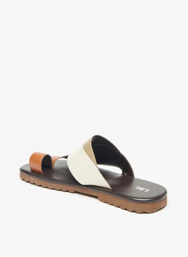 LBL by Shoexpress Men's Panelled Slip-On Arabic Sandals Ramadan Collection
