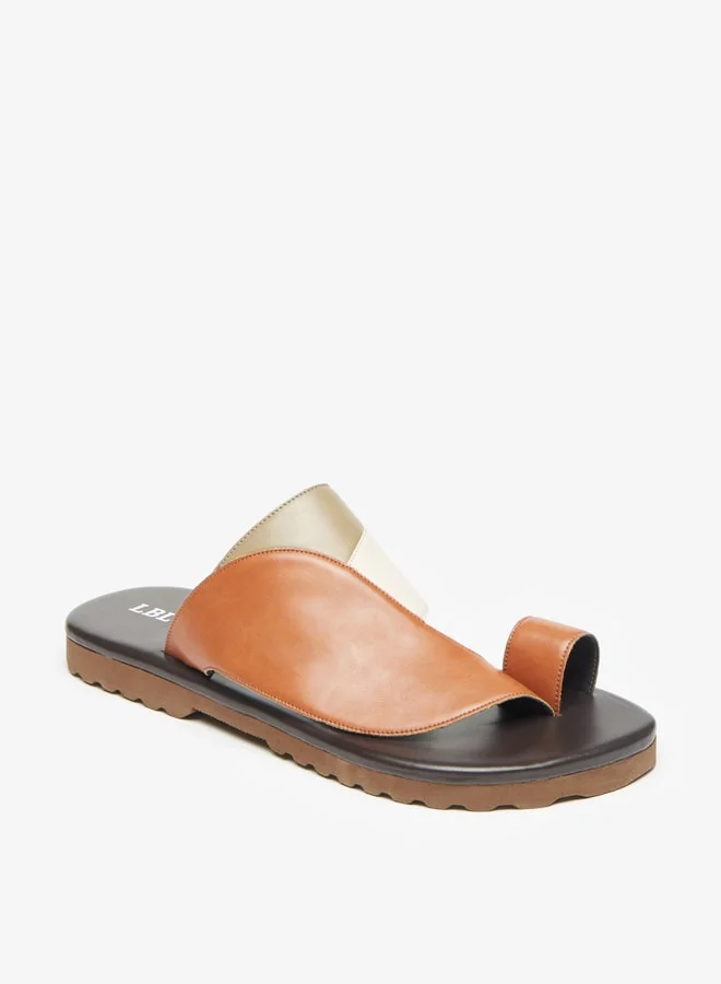 LBL by Shoexpress Men's Panelled Slip-On Arabic Sandals Ramadan Collection