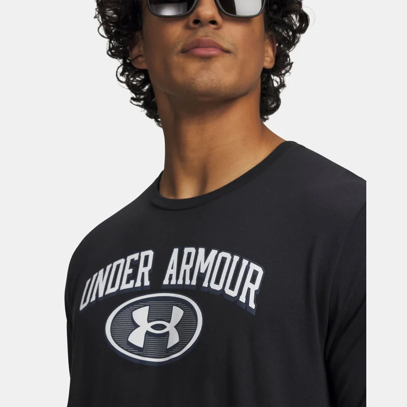 Under Armour Black Men's Wordmark Locker Tag T-Shirt for Men | Best Price UAE