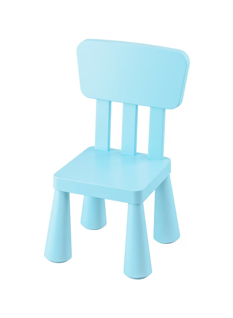 Generic Plastic Indoor/Outdoor Children's Chair, Light Blue  - Image 1