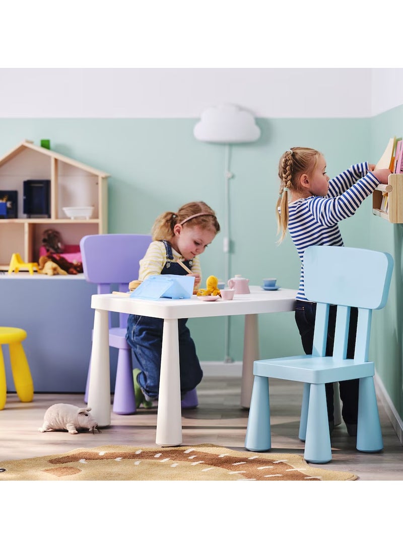 Generic Plastic Indoor/Outdoor Children's Chair, Light Blue  - Image 2