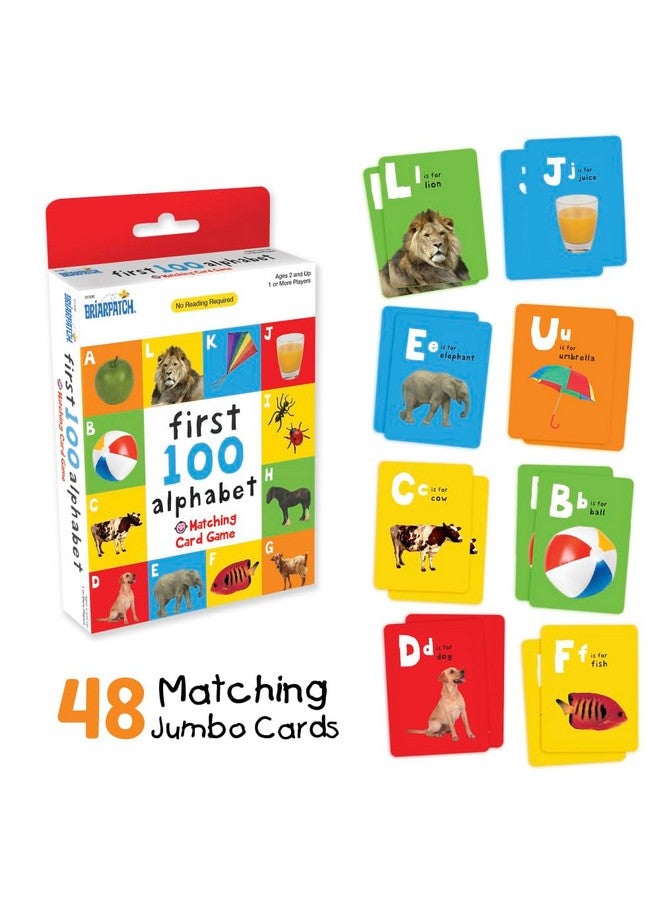 Briarpatch, First 100 Alphabet Matching Card Game, Based On Board Books by Roger Priddy, Preschool Learning for Kids - Image 2