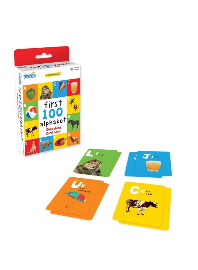 Briarpatch, First 100 Alphabet Matching Card Game, Based On Board Books by Roger Priddy, Preschool Learning for Kids - Image 1