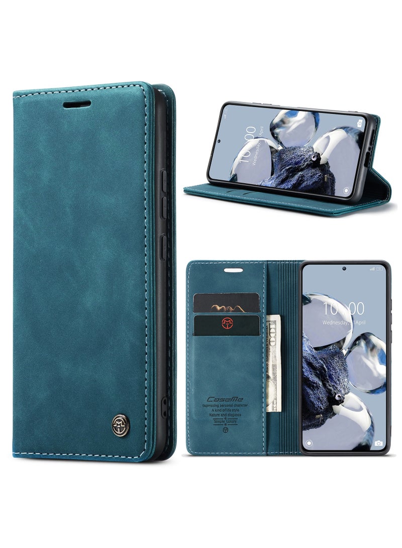 CaseMe Xiaomi Mi 12/12T Pro Case Wallet, for Xiaomi Mi 12/12T Pro Wallet Case Book Folding Flip Folio Case with Magnetic Kickstand Card Slots Protective Cover - Green - Image 1